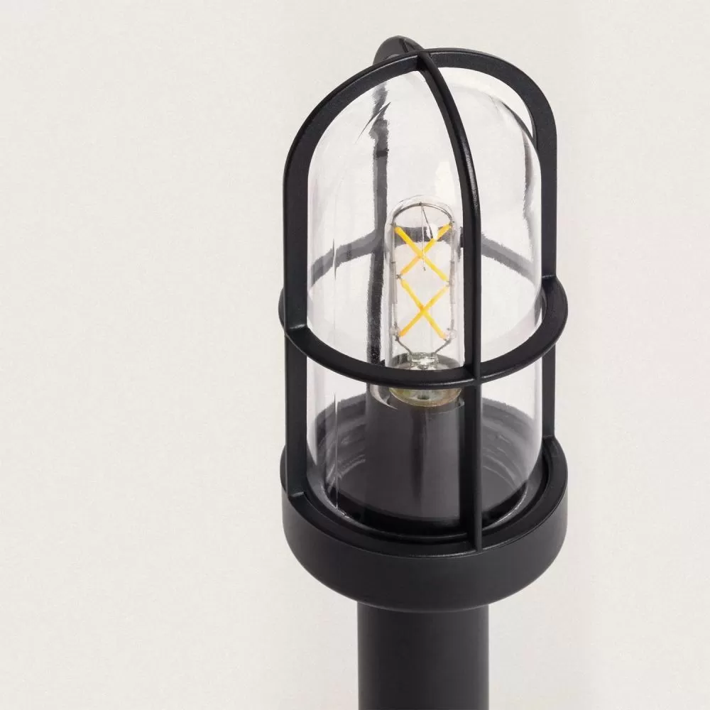 borne-potelet-de-jardin-noire-50cm-culot-e27-ip44-220v