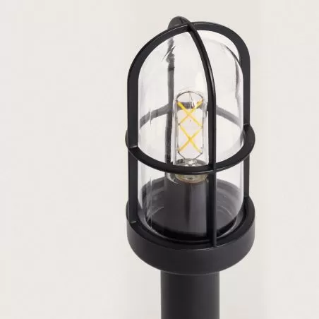 borne-potelet-de-jardin-noire-50cm-culot-e27-ip44-220v
