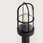 borne-potelet-de-jardin-noire-50cm-culot-e27-ip44-220v