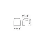 klamp-1l-lampe-applique-gris-fonce-130mm