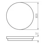 plafonnier-hublot-rond-detecteur-beno-12-18w-cct-o-sew