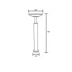 borne-potelet-barre-exterieur-led-ip65-80cm-blanc-ou-noir