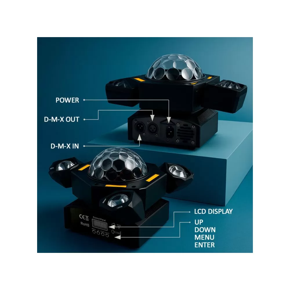 projecteur-lyre-led-80w-rgbw-laser-dmx512-scene-evenementiel