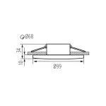 Spot encastré rond noir DROXY IP65 DSO-B