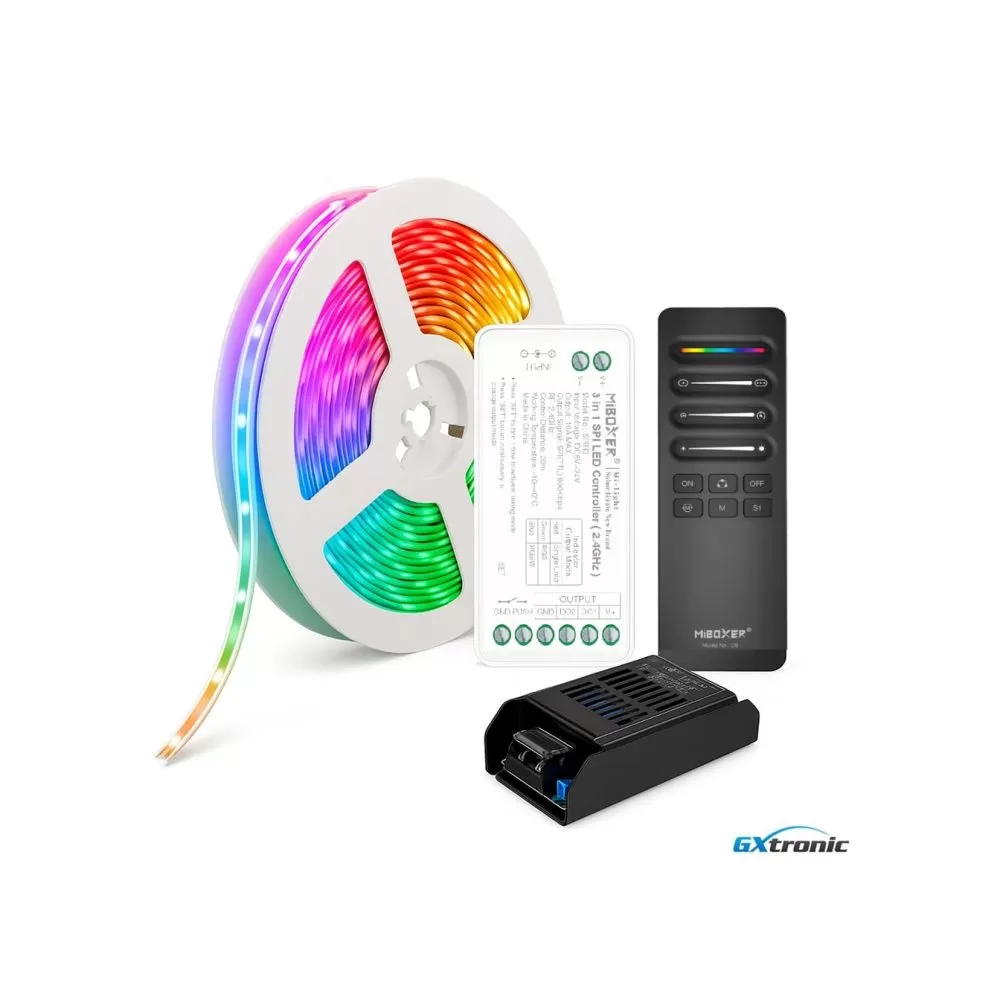 kit-ruban-led-24v-rgbic-cob-5-metres-controleur-led-spi-telecommande-alimentation
