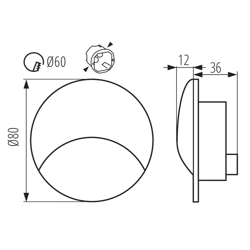 encastre-mural-led-rond-noir-escalier-exin-led-220v