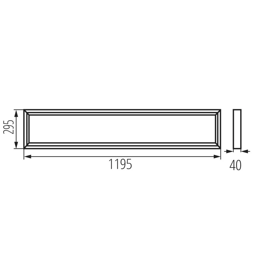 Plafonnier LED saillie BLINGO U SR BLINGO U 34W SR 120NW