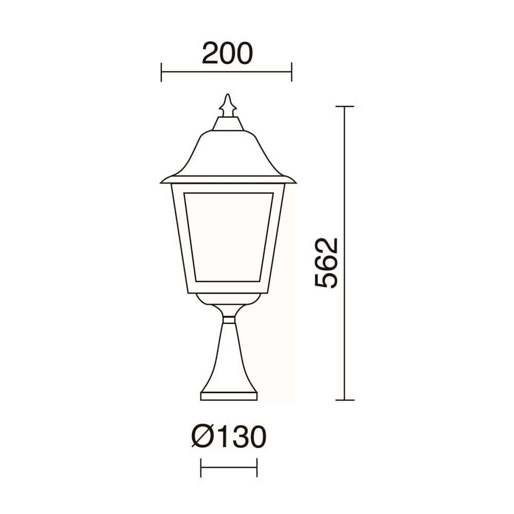 Borne ROB IP43 70W E27 Bl. cri.mat. - Pas cher