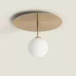 plafonnier-applique-metal-dore-4-boules-douille-g9