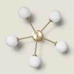 plafonnier-metal-dore-5-boules-douille-g9
