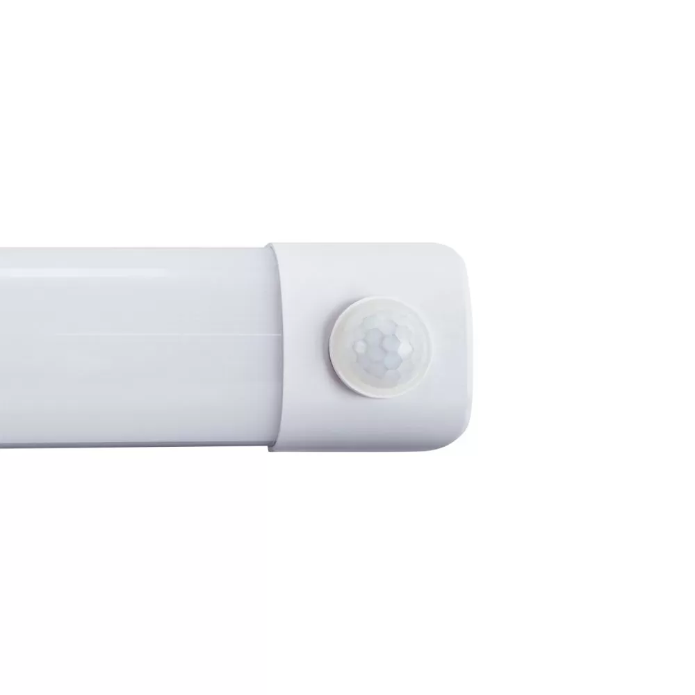 Réglette led 18w détecteur de mouvement 60cm blanc emil