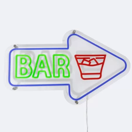 enseigne-lampe-neon-led-bar-avec-telecommande