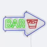 enseigne-lampe-neon-led-bar-avec-telecommande