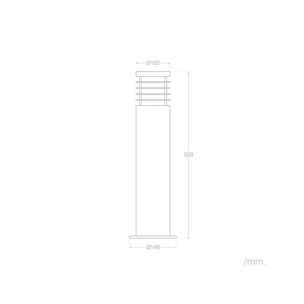 -borne-potelet-50cm-exterieure-metal-inoxydable-ip44-220v