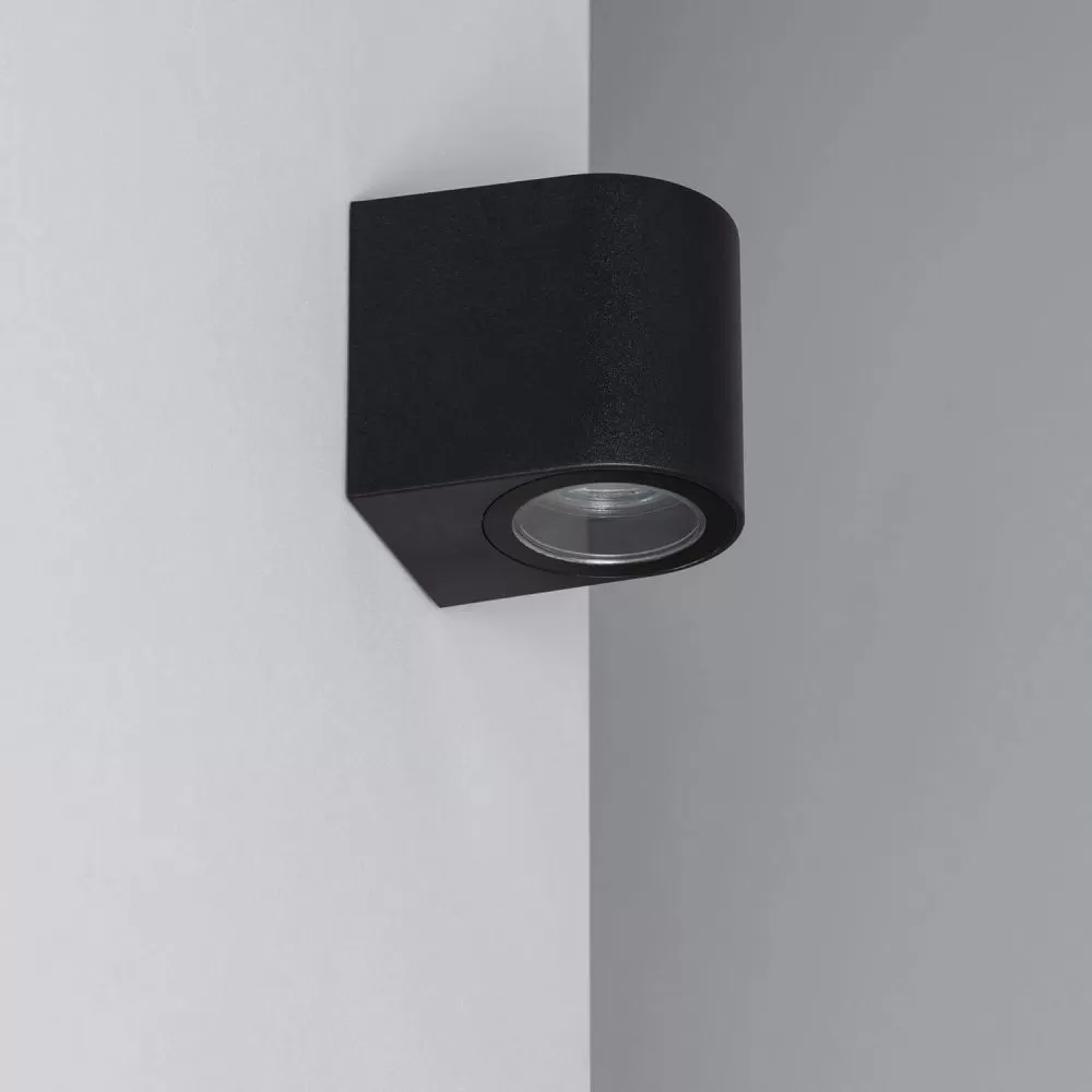 applique-murale-noire-double-spot-gu10-etanche-ip54