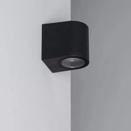 applique-murale-noire-double-spot-gu10-etanche-ip54