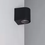 applique-murale-noire-double-spot-gu10-etanche-ip54