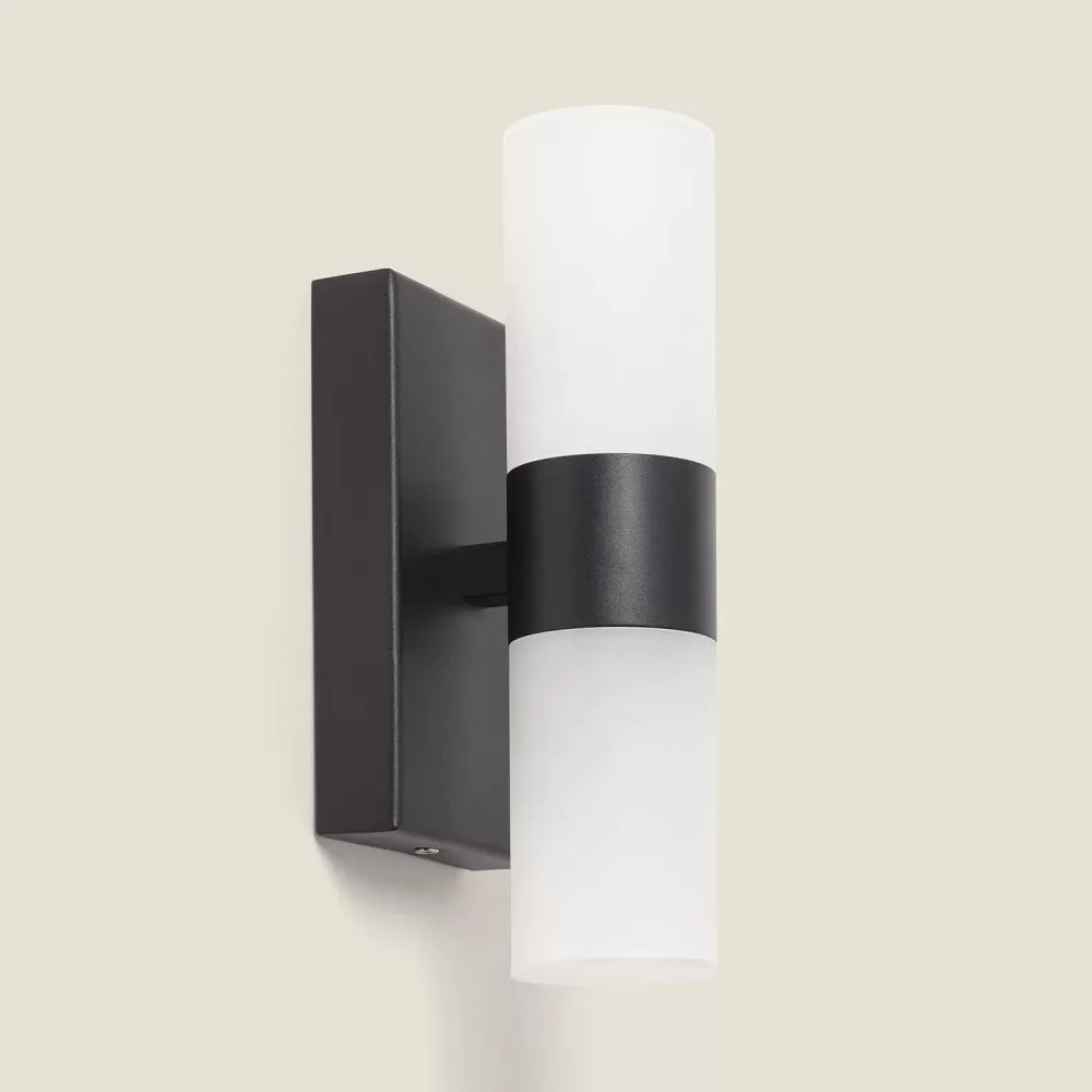applique-metal-noir-salle-de-bain-ip44-doubles-e27
