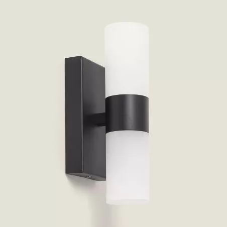 applique-metal-noir-salle-de-bain-ip44-doubles-e27