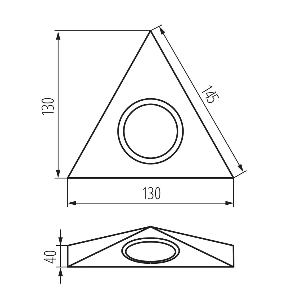 ZEPO LFD-T02-C M Spot sous meuble