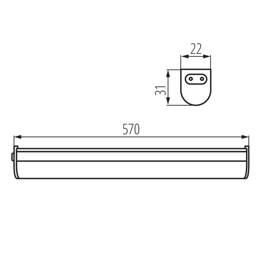 LINUS LED 7W-NW Luminaire LED sous meuble