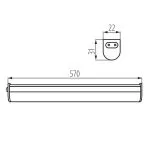 LINUS LED 7W-NW Luminaire LED sous meuble