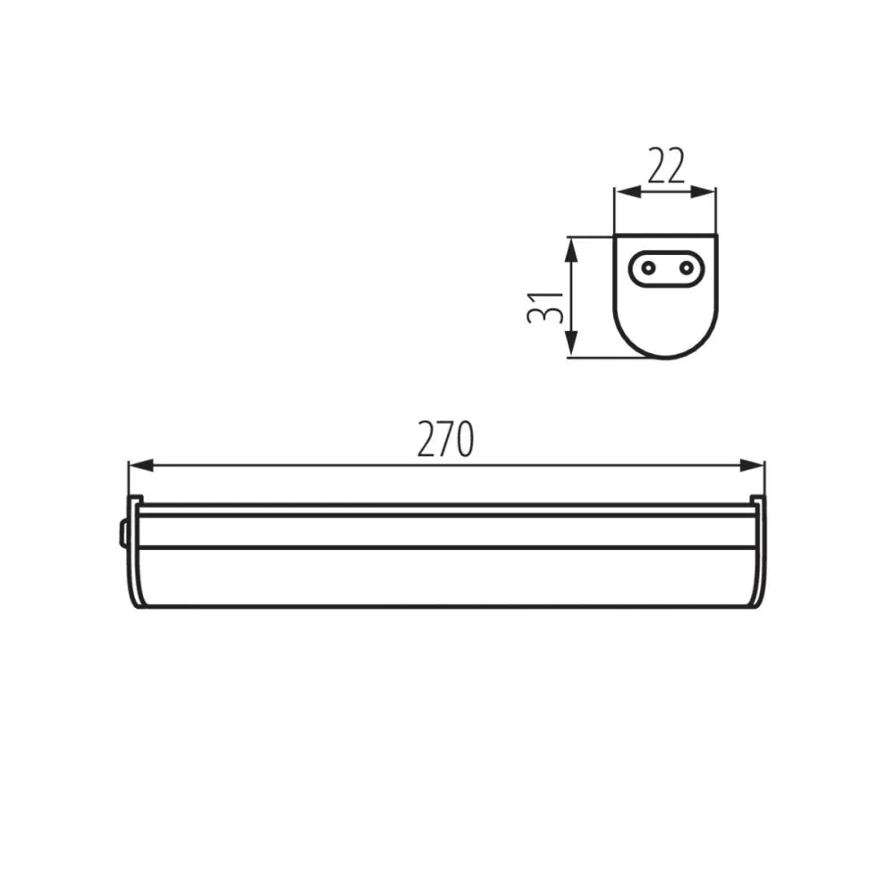 LINUS LED 4W-NW Luminaire LED sous meuble