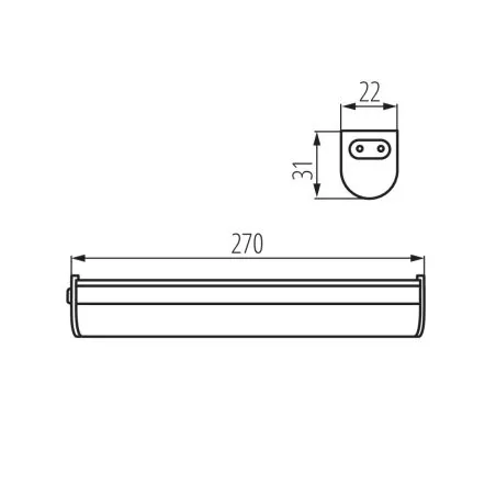 LINUS LED 4W-NW Luminaire LED sous meuble