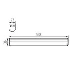 MERA LED 10W NW Luminaire LED sous meuble