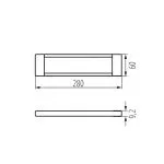 Réglette Luminaire LED 5w cct sous meuble 24v