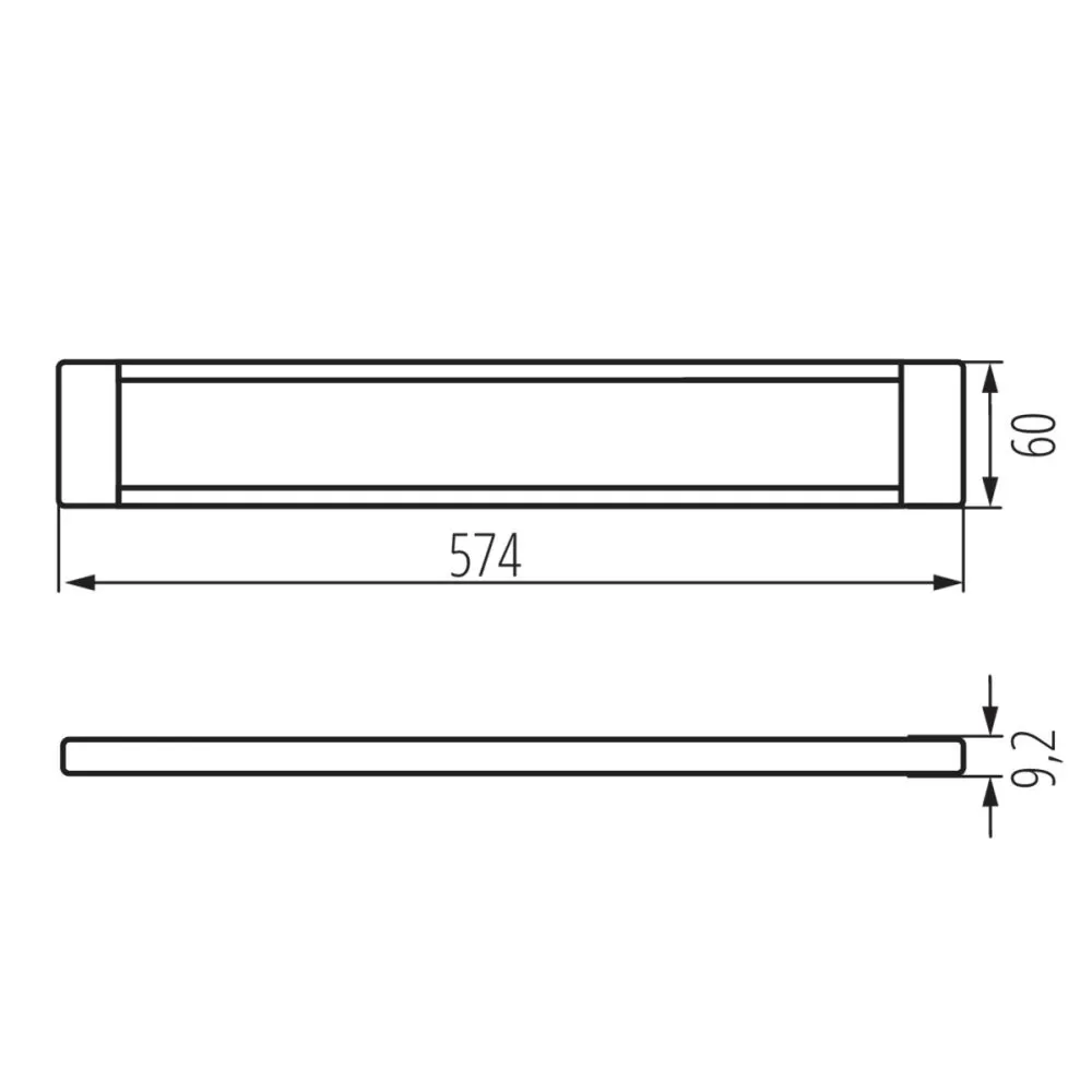 Réglette Luminaire LED 9w cct sous meuble 24v