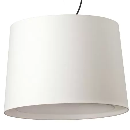 CONGA SUSPENSION NOIR ø500*350*ø450 ABAT-JOUR BEIG