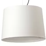 CONGA SUSPENSION NOIR ø500*350*ø450 ABAT-JOUR BEIG
