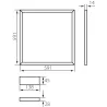 CADRE LUMINEUX AVAR 60X60 32W-Cadre LED 4000k-garantie 5 ans