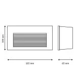 eclairage-encastrable-mural-exterieure-balisage-7w-led-500lm-retangulaire
