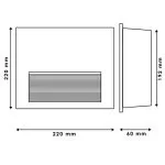 eclairage-encastrable-mural-exterieure-balisage-10w-led-800lm-carre-noir
