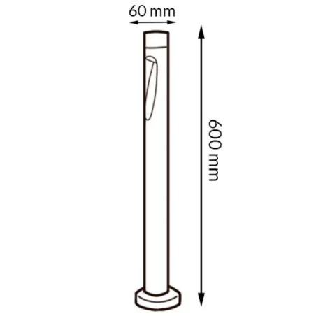 borne-potelet-led-cct-10w-exterieur-60cm-
