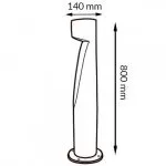 borne-potelet-led-cct-10w-exterieur-60cm-