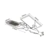 kit-support-mural-candelabre-solaire-led-100w-panneau-solaire-crepusculaire-temporise-telecommande