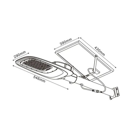 kit-support-mural-candelabre-solaire-led-100w-panneau-solaire-crepusculaire-temporise-telecommande