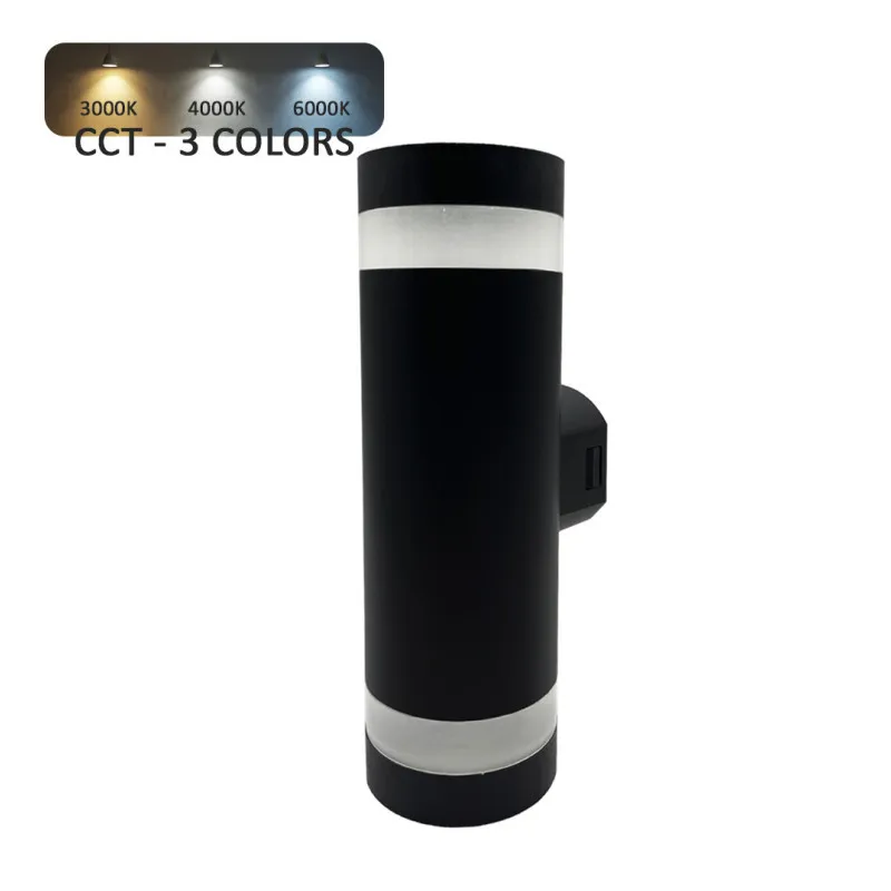 applique-murale-led-18w-cct-exterieure-noire-ip65