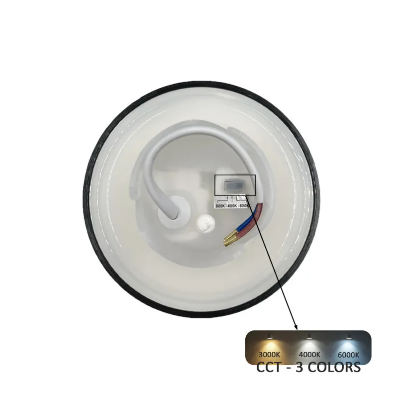 applique-murale-eclipse-led-9w-cct-exterieure-noire-ip65