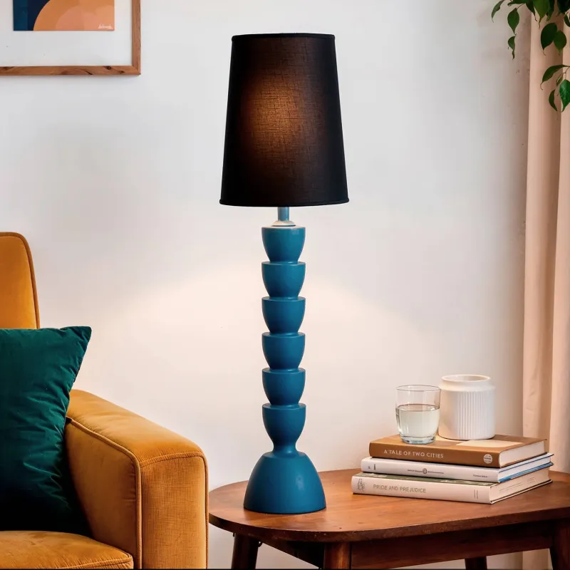 lampe-a-poser-50cm-resine-et-abat-jour-tissu-noir