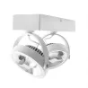 plafonnier blanc applique led orientable variable angle 24°-800 lumens-3000k-4000k-6000k
