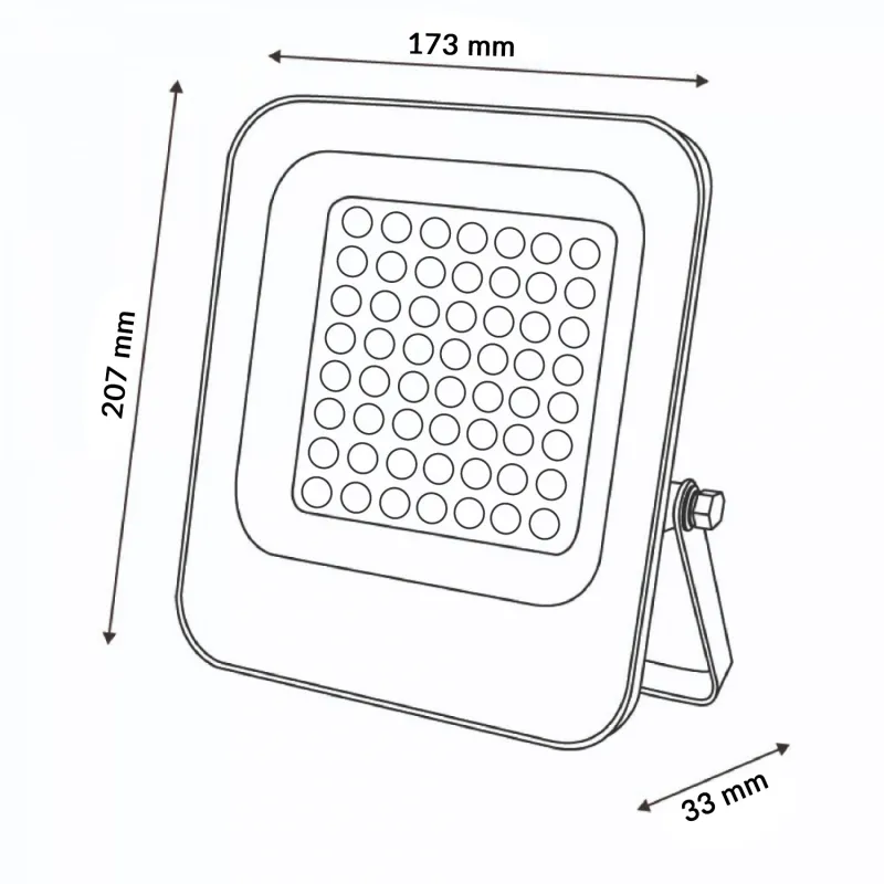 projecteur-gris-led-30w-cct-3000-lumens-ip65