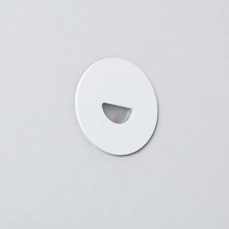spot-balisage-2w-led-rond-escalier-mur-encastrable-blanc