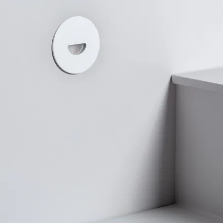 spot-balisage-2w-led-rond-escalier-mur-encastrable-blanc