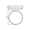 plafonnier-applique-etanche-led-tura-led-24w-4000k-rond-noir-ip65