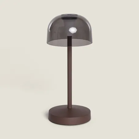 lampe-rechargeable-led-1w-ip44-portable-marron