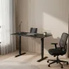 bureau-electrique-120x60-cm-metal-et-bois-noir-reglable-2-hauteurs-de-memoire